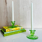 Table Top
Postmodern
living room
Home
green
Glass
gift idea
dining room
Colorful
candleholder
uranium glass
retro
neon glass