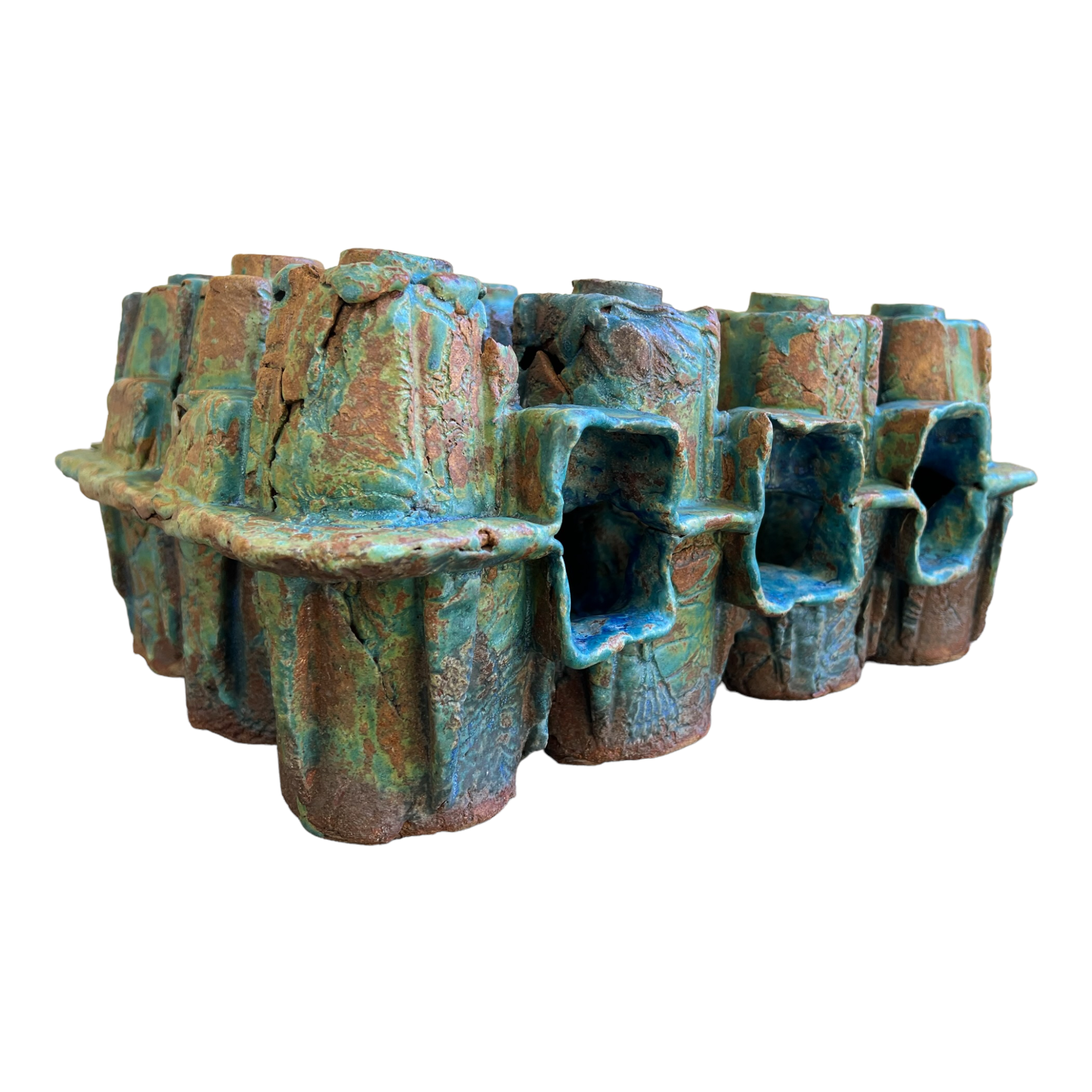 Table Top
Spooky
Sculpture
sculptural
Rick Van Dyke
Pottery
Local artist
Home
entertaining
Colorful
Ceramic
blue and green
austin artist
Texas artist
outdoor
planter