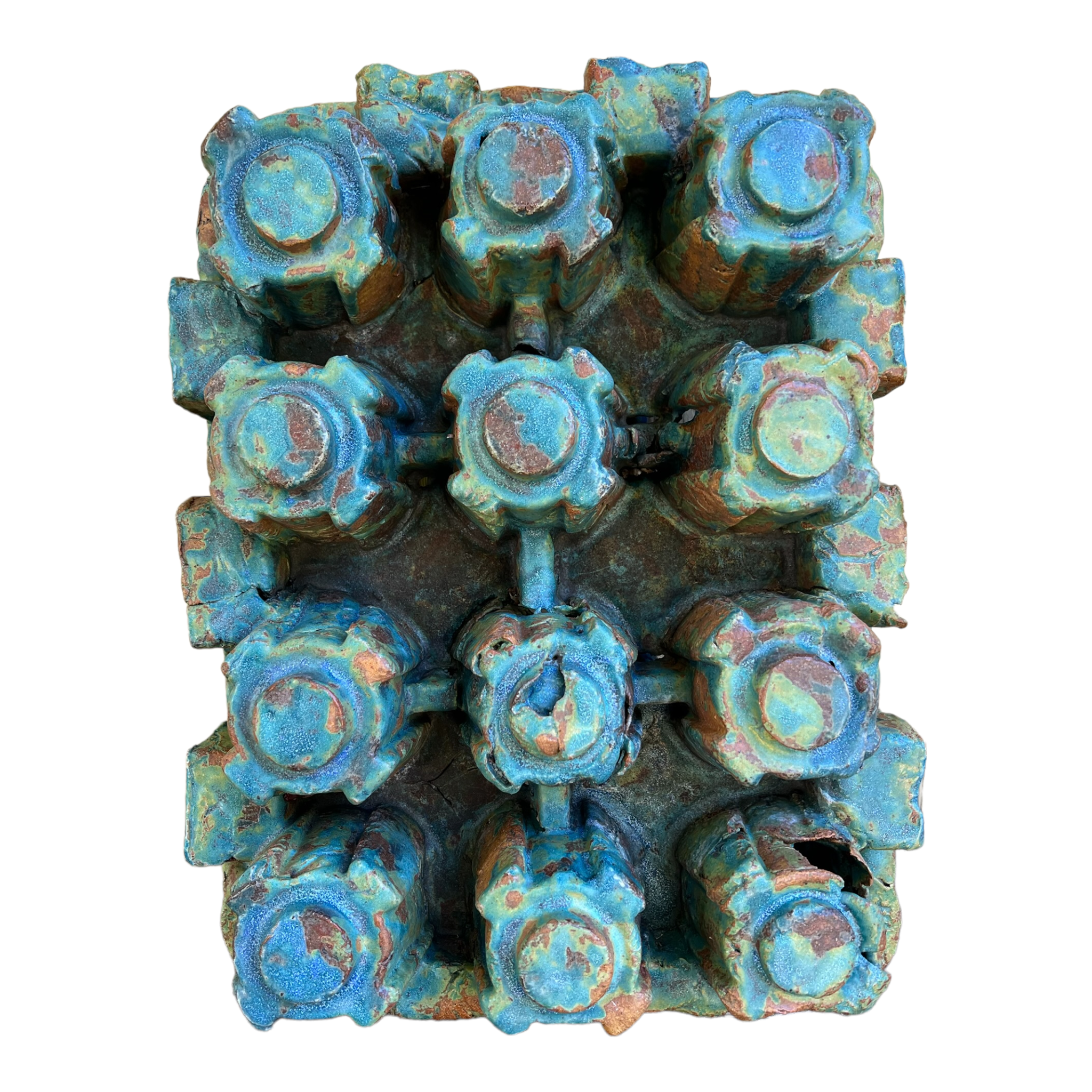 Table Top
Spooky
Sculpture
sculptural
Rick Van Dyke
Pottery
Local artist
Home
entertaining
Colorful
Ceramic
blue and green
austin artist
Texas artist
outdoor
planter