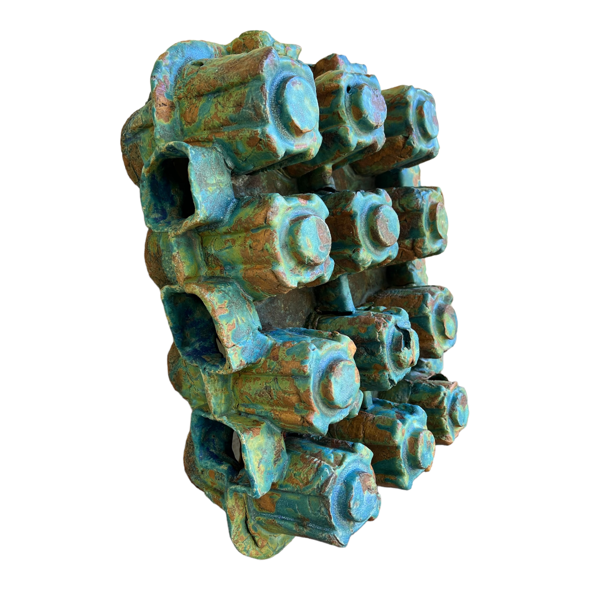 Table Top
Spooky
Sculpture
sculptural
Rick Van Dyke
Pottery
Local artist
Home
entertaining
Colorful
Ceramic
blue and green
austin artist
Texas artist
outdoor
planter