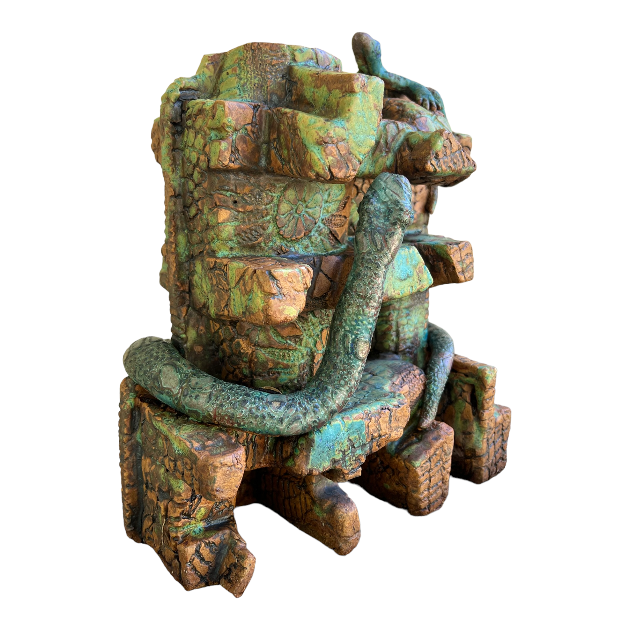 Table Top
Spooky
Snakes
serpent
Sculpture
sculptural
Rick Van Dyke
Pottery
Local artist
Local
lizards
Home
entertaining
Colorful
Ceramic
austin artist
austin
outdoor
planter