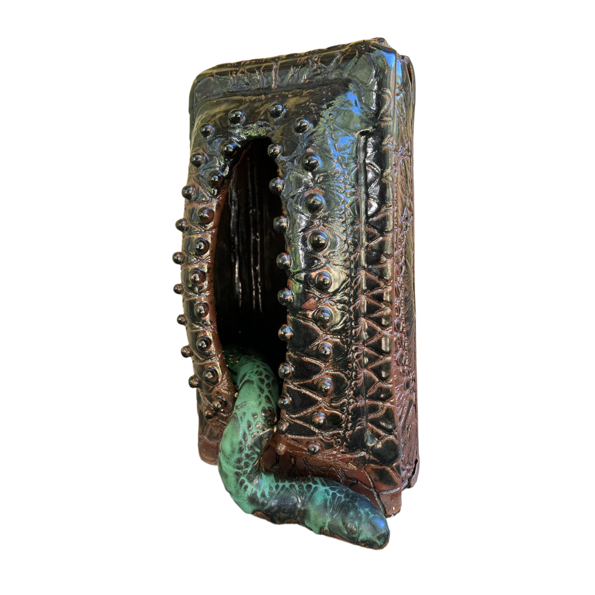 Table Top
Spooky
snake
serpentine
serpent
Sculpture
Rick Van Dyke
Pottery
planter
outdoor
Local artist
Local
Home
Green
entertaining
Colorful
Ceramic
brown
austin artist
austin
animal art
Animal