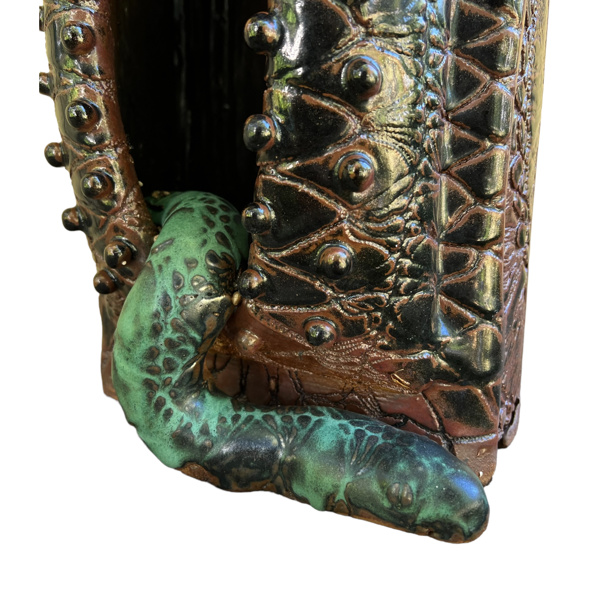 Table Top
Spooky
snake
serpentine
serpent
Sculpture
Rick Van Dyke
Pottery
planter
outdoor
Local artist
Local
Home
Green
entertaining
Colorful
Ceramic
brown
austin artist
austin
animal art
Animal