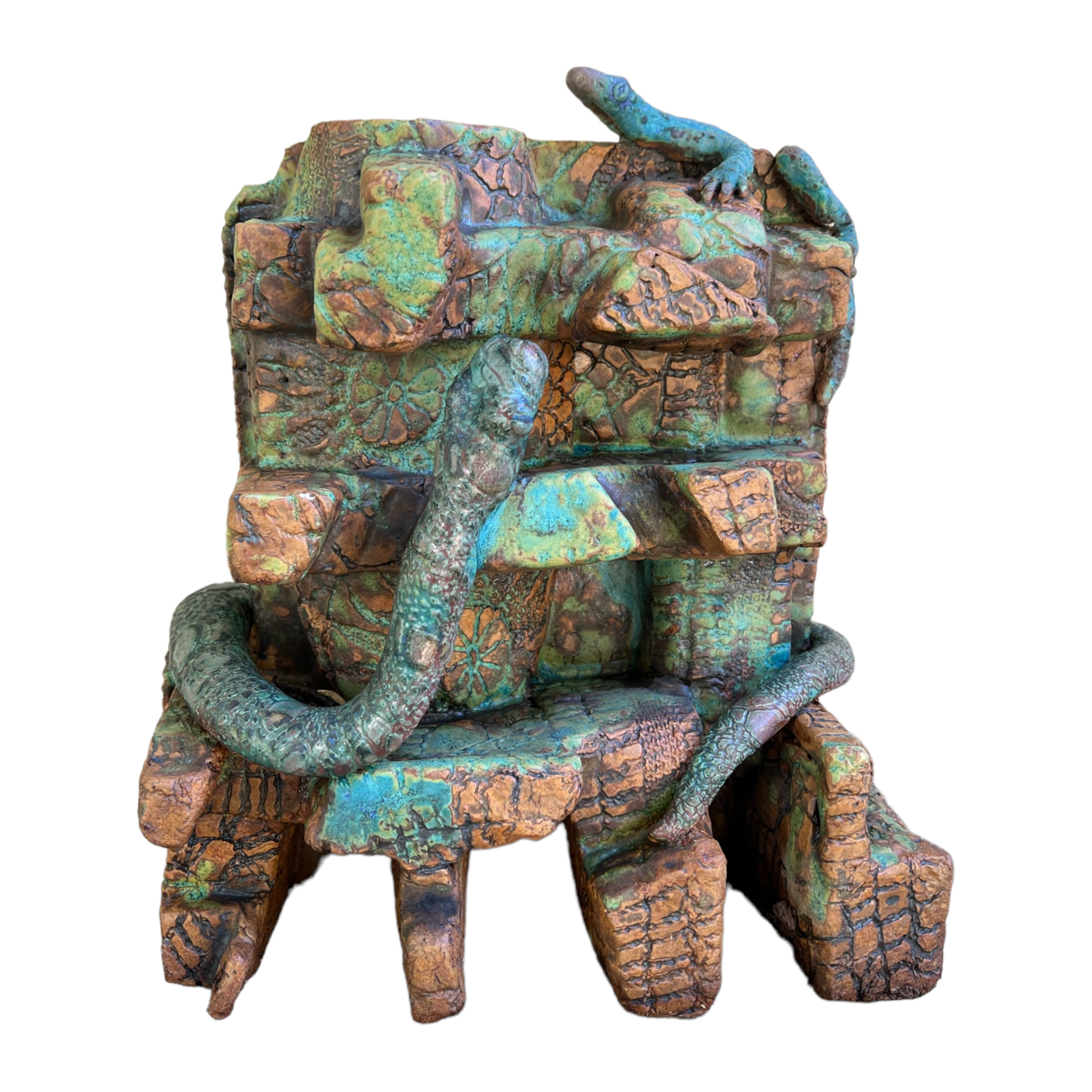 “The Escape” sculpture by Rick Van Dyke, dynamic modern sculpture with fluid, expressive form. Excellent condition.