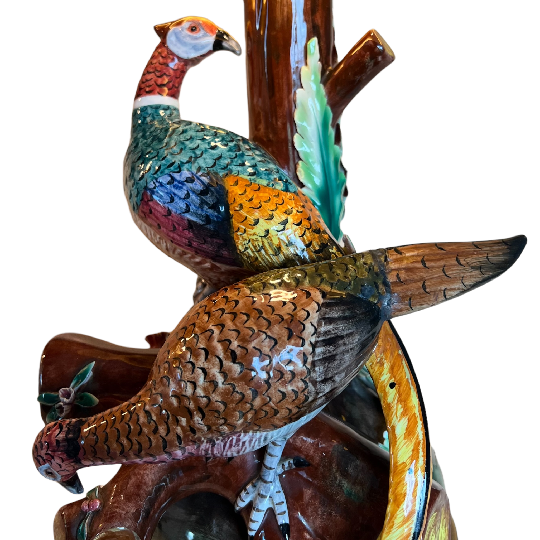 Table lamp
rio
pheasants
Mexico
Majolica
living room
Living
Lighting
Lamp
Home
handmade
hand painted
Gold
france
Ceramic
Border Revival
birds
bird
19th century
pheasants
majolica