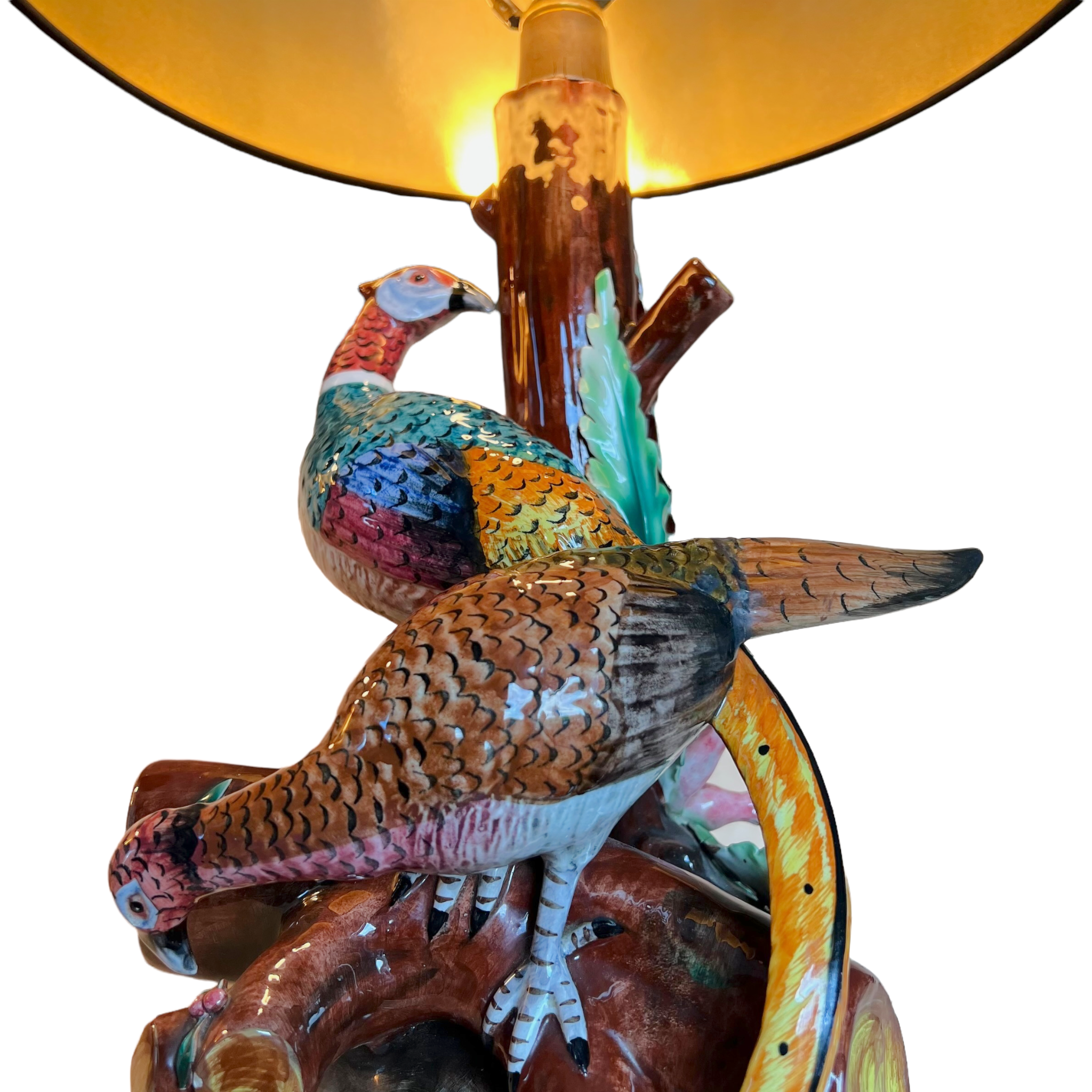 Table lamp
rio
pheasants
Mexico
Majolica
living room
Living
Lighting
Lamp
Home
handmade
hand painted
Gold
france
Ceramic
Border Revival
birds
bird
19th century
pheasants
majolica