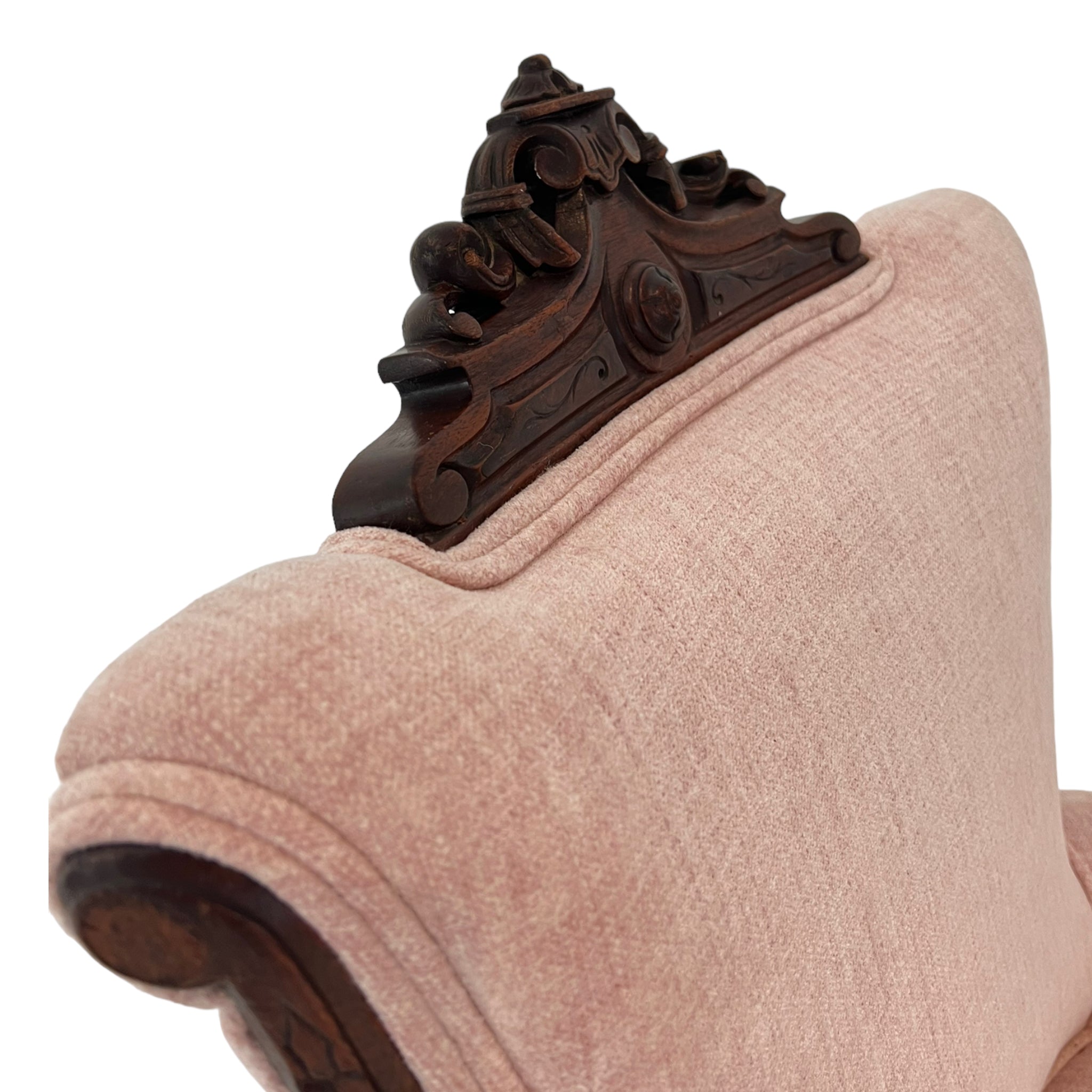 wood
Vintage
Victorian
pink
parlor chair
Hand carved
Chair
accent chair
19th century
carved