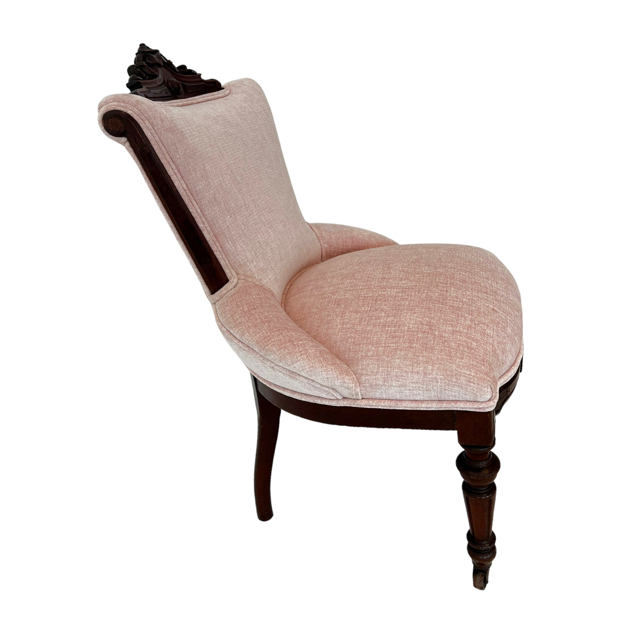 wood
Vintage
Victorian
pink
parlor chair
Hand carved
Chair
accent chair
19th century
carved