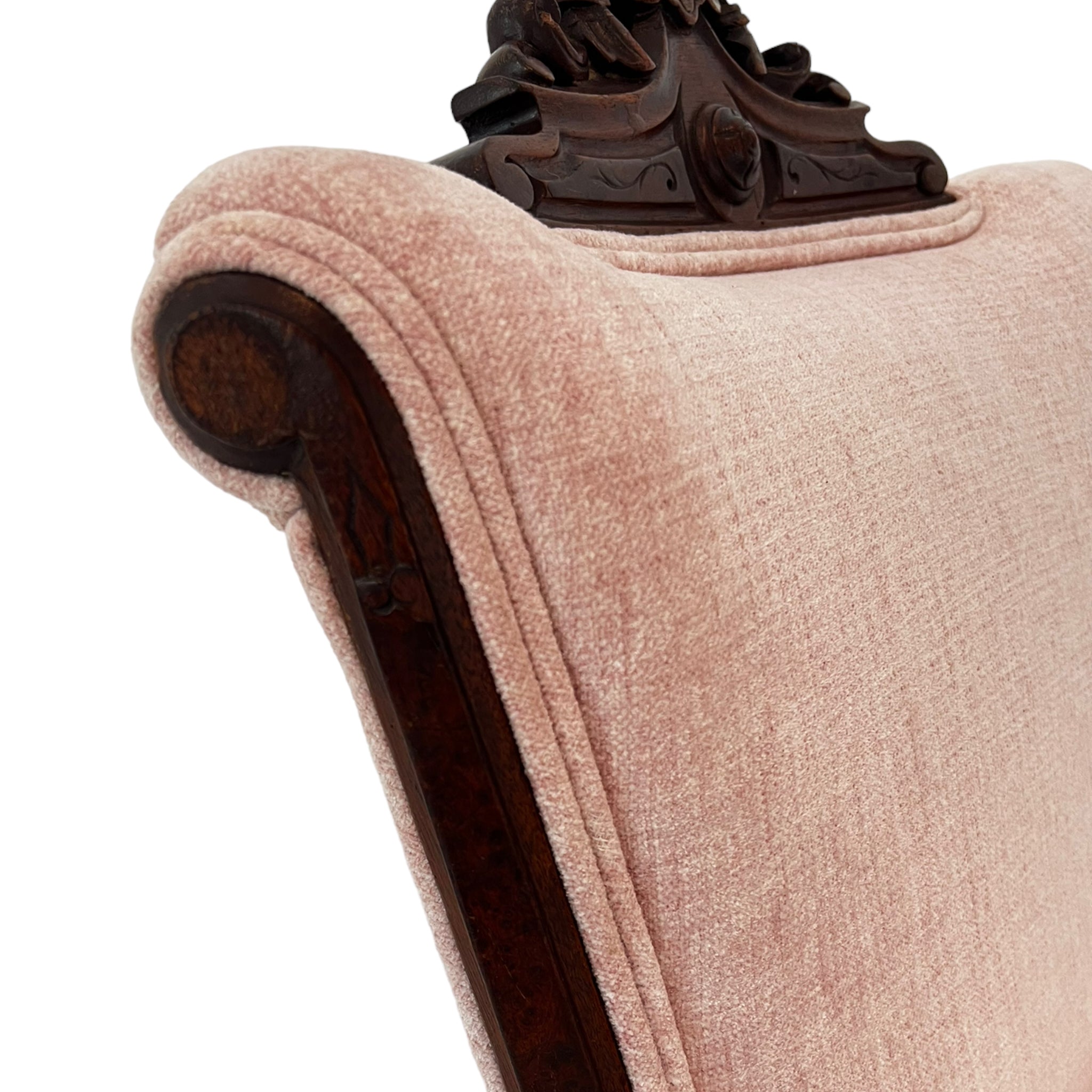 wood
Vintage
Victorian
pink
parlor chair
Hand carved
Chair
accent chair
19th century
carved