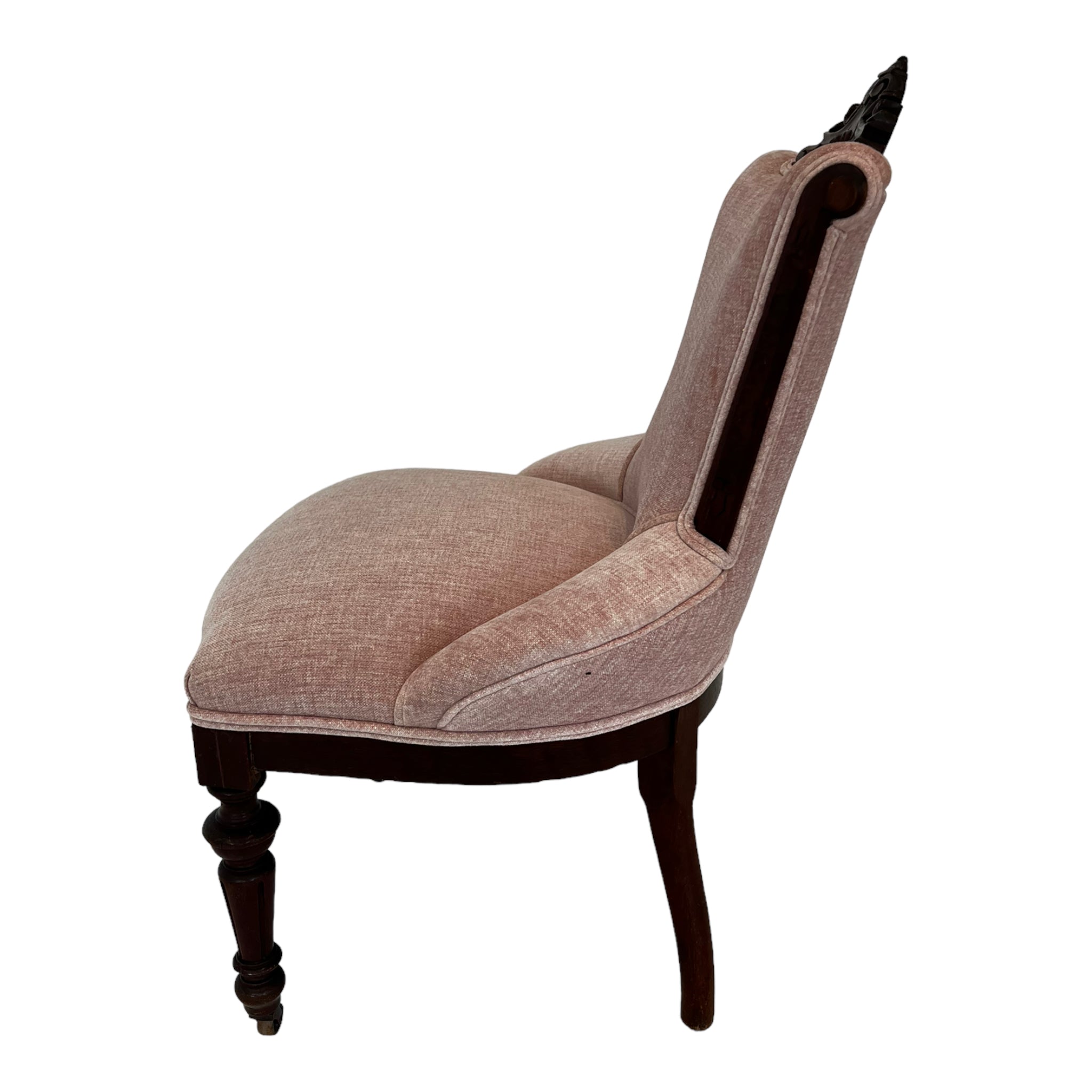 wood
Vintage
Victorian
pink
parlor chair
Hand carved
Chair
accent chair
19th century
carved