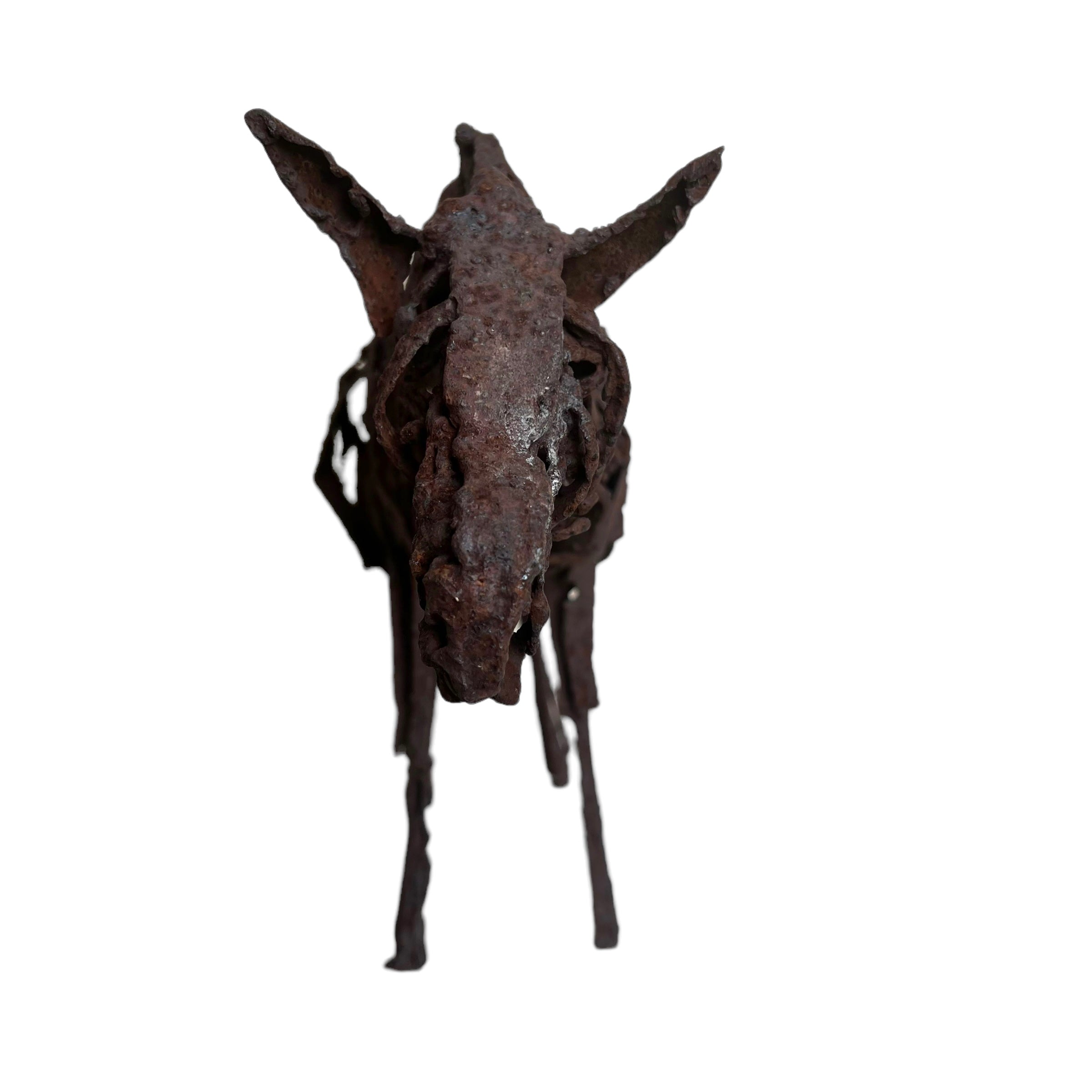 welded
Steel
Spooky
Sculpture
patina
original art
original
Nina Scott Hansen
modern
metal
Horse
home
gift idea
Contemporary
Brutalist
Art
Animals