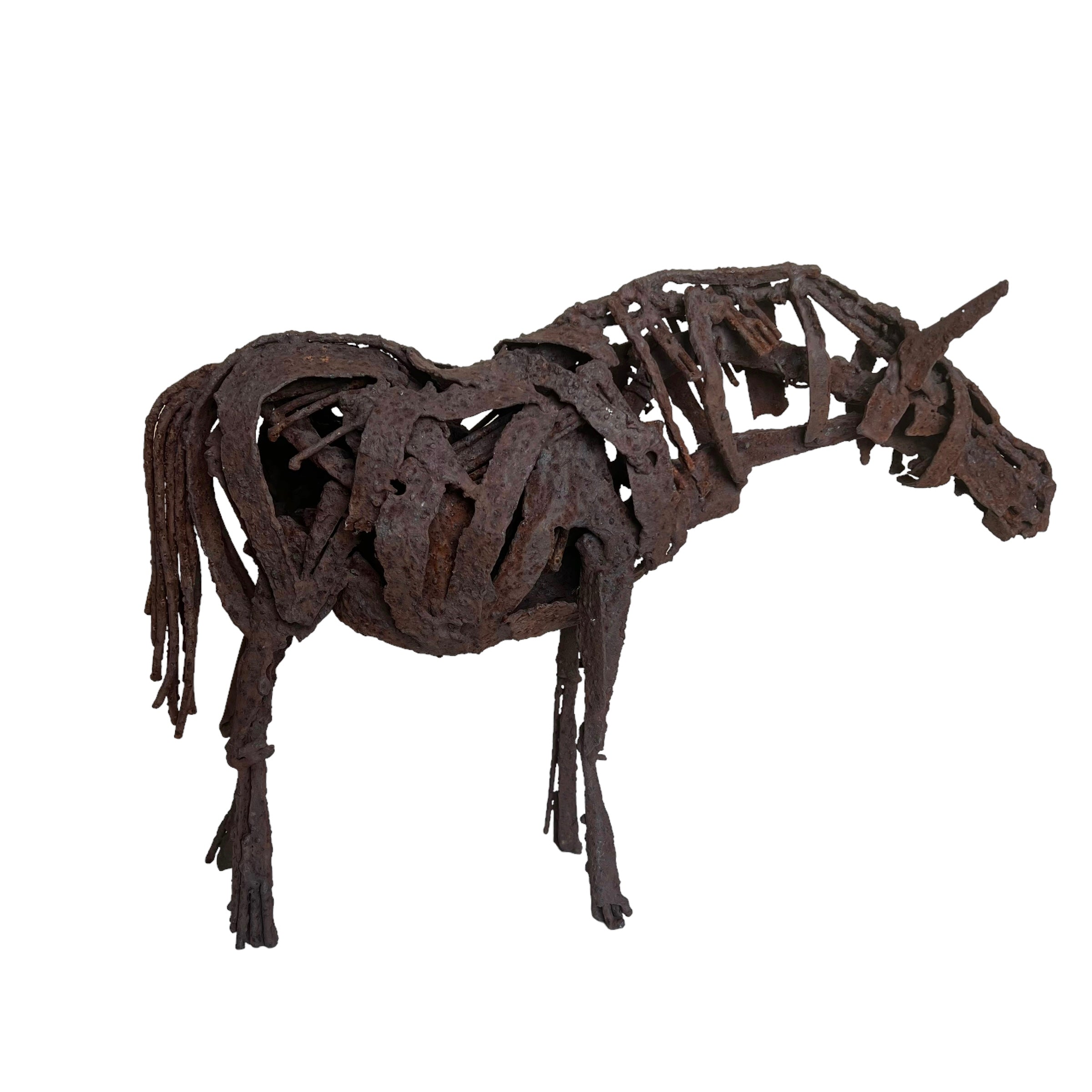 welded
Steel
Spooky
Sculpture
patina
original art
original
Nina Scott Hansen
modern
metal
Horse
home
gift idea
Contemporary
Brutalist
Art
Animals