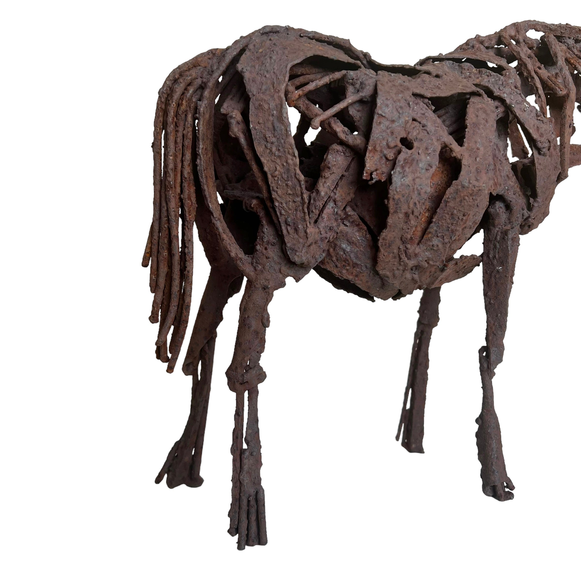 welded
Steel
Spooky
Sculpture
patina
original art
original
Nina Scott Hansen
modern
metal
Horse
home
gift idea
Contemporary
Brutalist
Art
Animals
