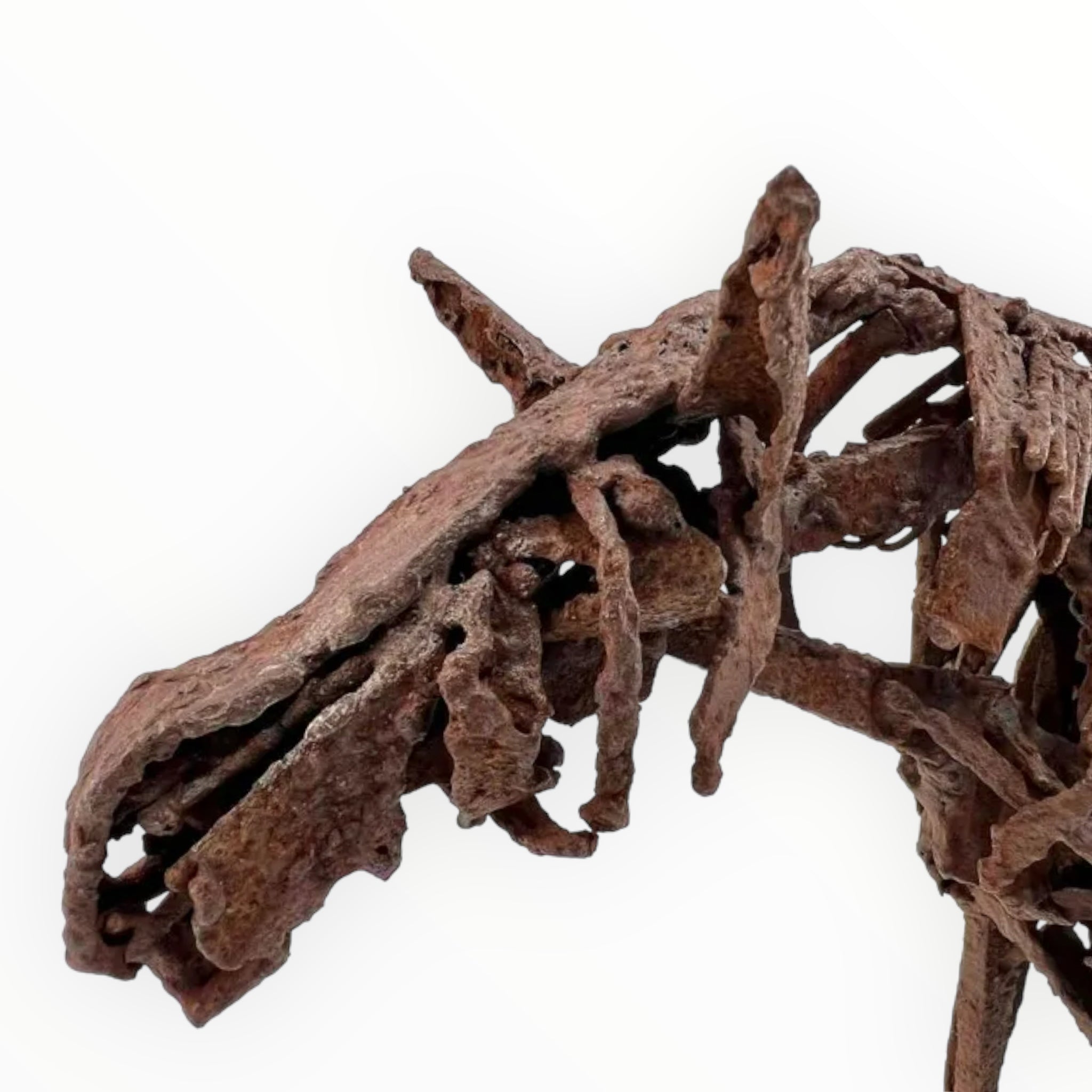 welded
Steel
Spooky
Sculpture
patina
original art
original
Nina Scott Hansen
modern
metal
Horse
home
gift idea
Contemporary
Brutalist
Art
Animals