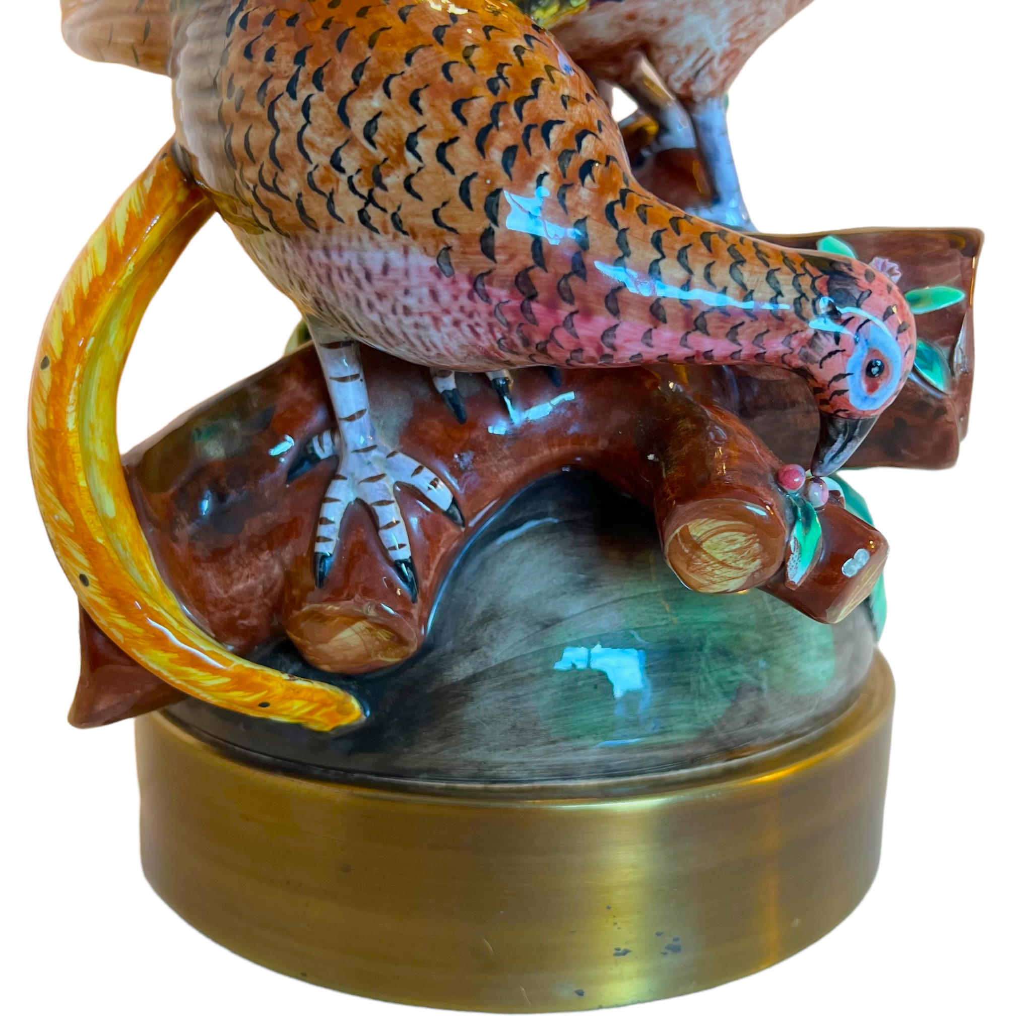 Table lamp
rio
pheasants
Mexico
Majolica
living room
Living
Lighting
Lamp
Home
handmade
hand painted
Gold
france
Ceramic
Border Revival
birds
bird
19th century
pheasants
majolica