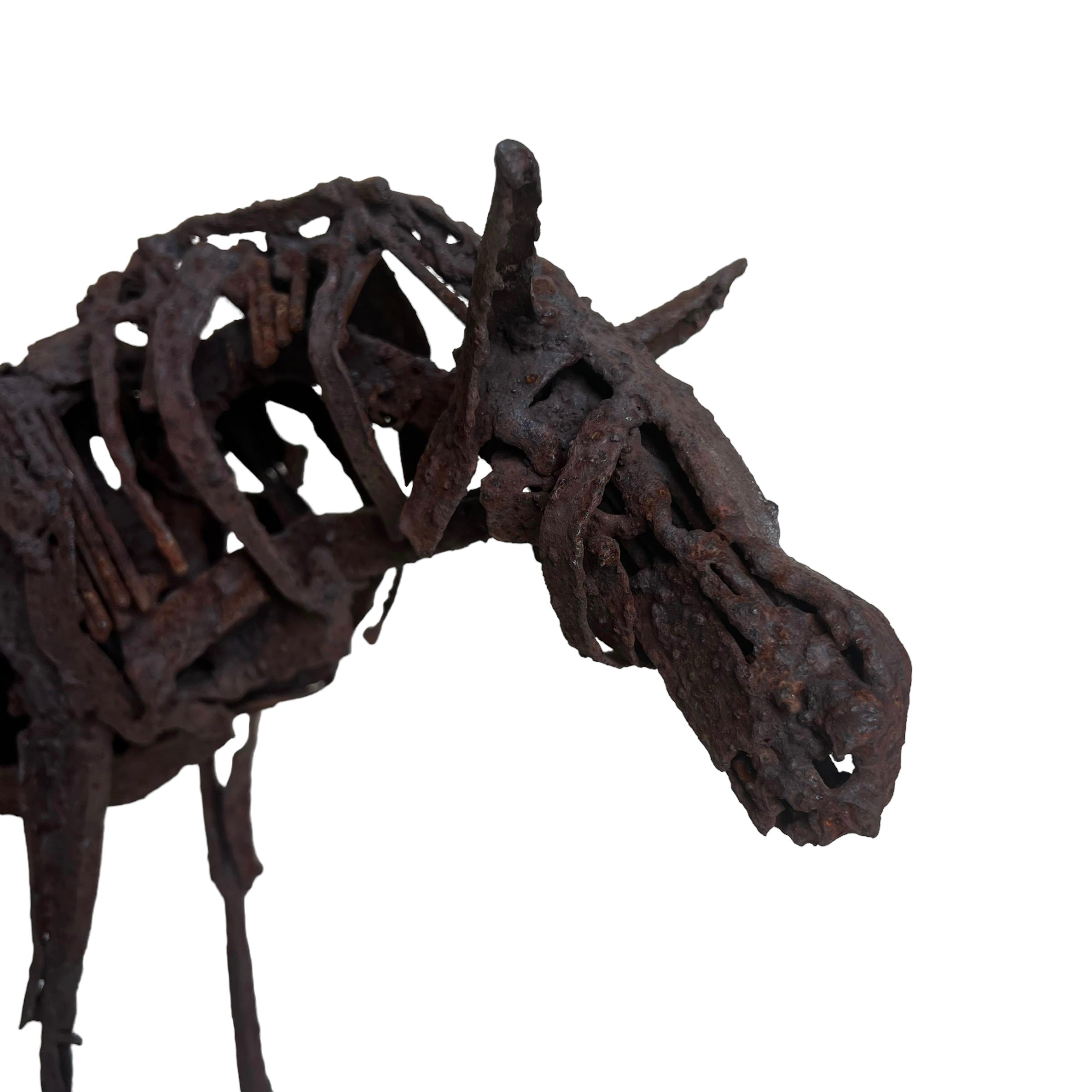 welded
Steel
Spooky
Sculpture
patina
original art
original
Nina Scott Hansen
modern
metal
Horse
home
gift idea
Contemporary
Brutalist
Art
Animals