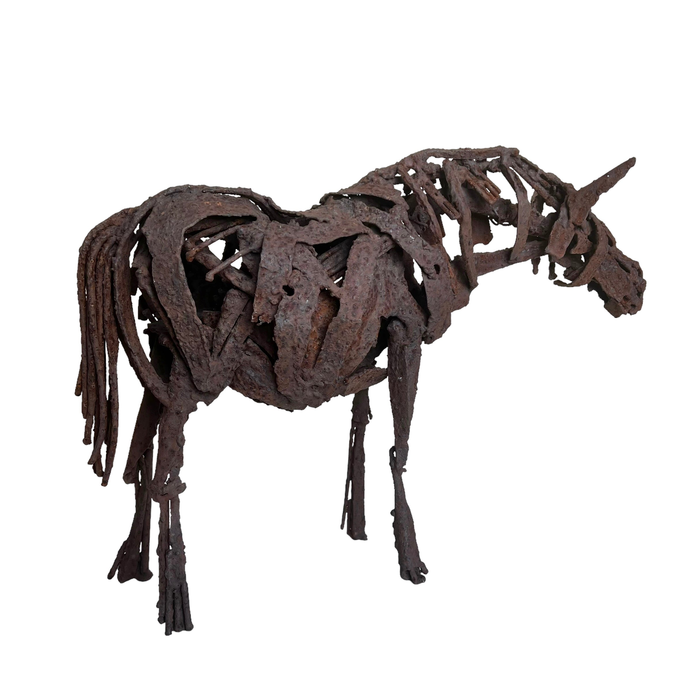 welded
Steel
Spooky
Sculpture
patina
original art
original
Nina Scott Hansen
modern
metal
Horse
home
gift idea
Contemporary
Brutalist
Art
Animals