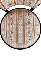 Bentwood & Upholstered chairs with looping arms, backrest rail and under-seat supports with steam-bending beechwood