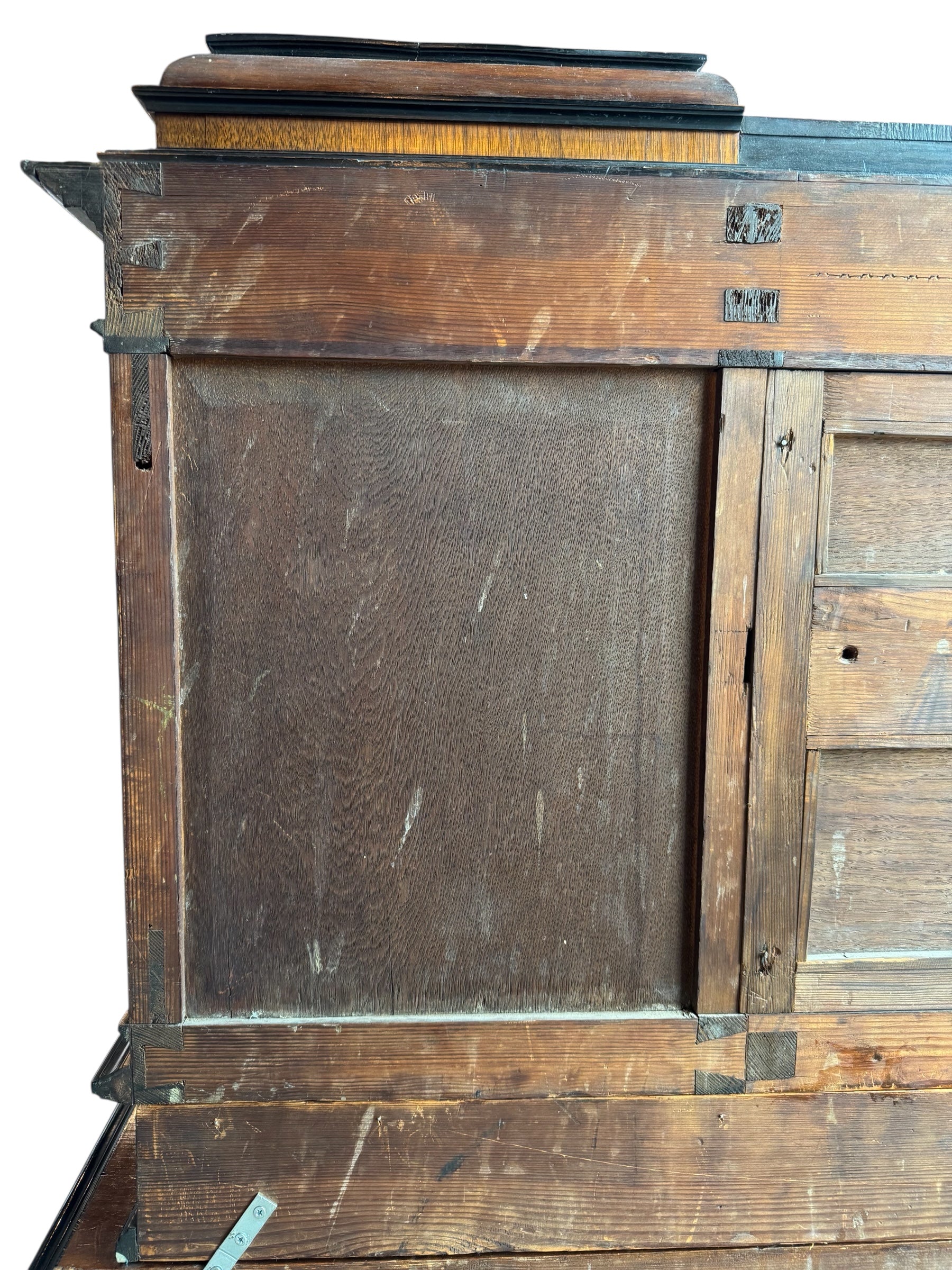 Writing desk
Antique
Victorian
19th-century
English
Walnut
Parcel-ebonized
Construction & Craftsmanship:

Dovetail joints
Handcrafted
Solid wood
Plank construction
Joinery
Construction details
Traditional woodworking
