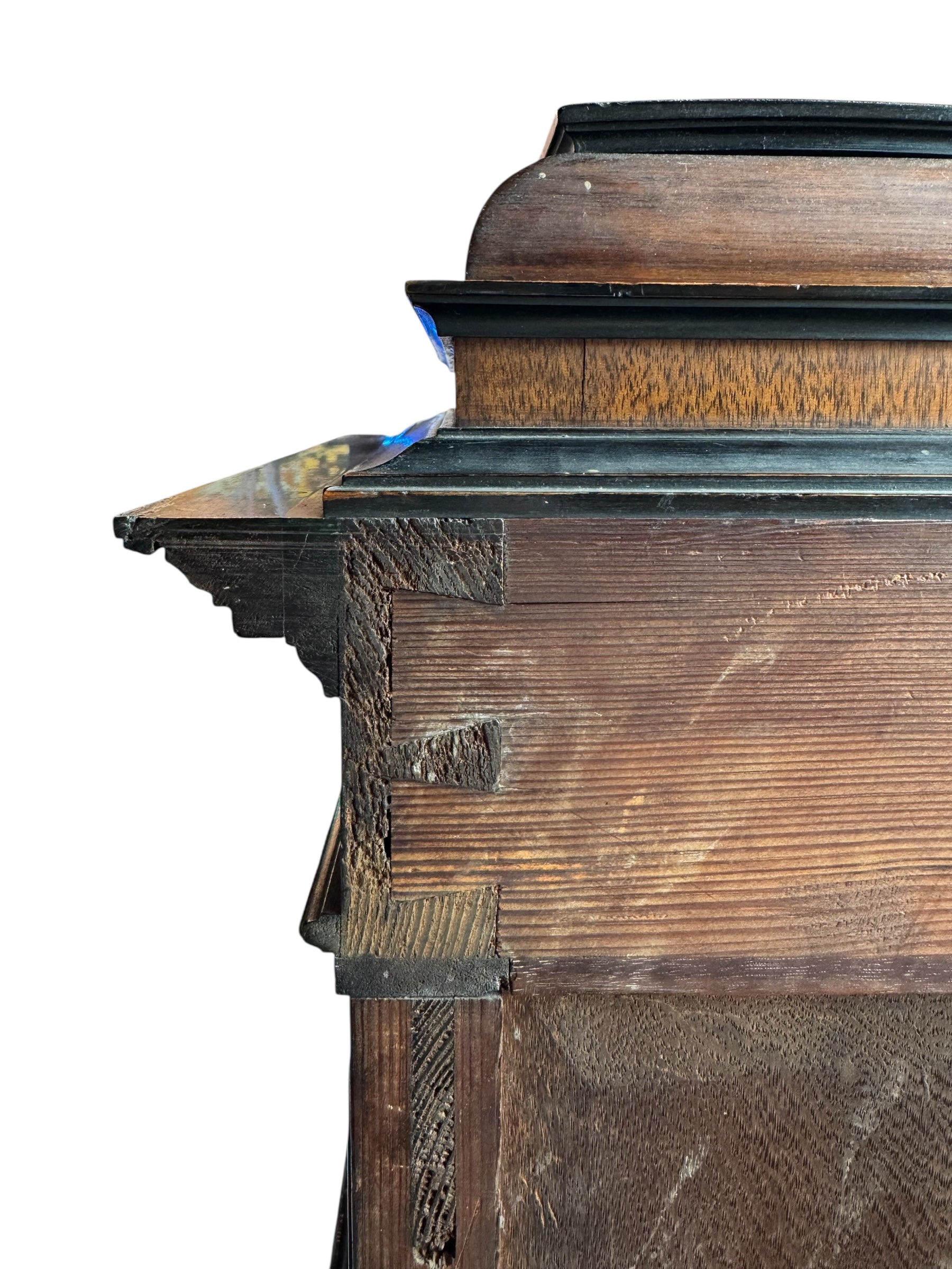 Writing desk
Antique
Victorian
19th-century
English
Walnut
Parcel-ebonized
Construction & Craftsmanship:

Dovetail joints
Handcrafted
Solid wood
Plank construction
Joinery
Construction details
Traditional woodworking
