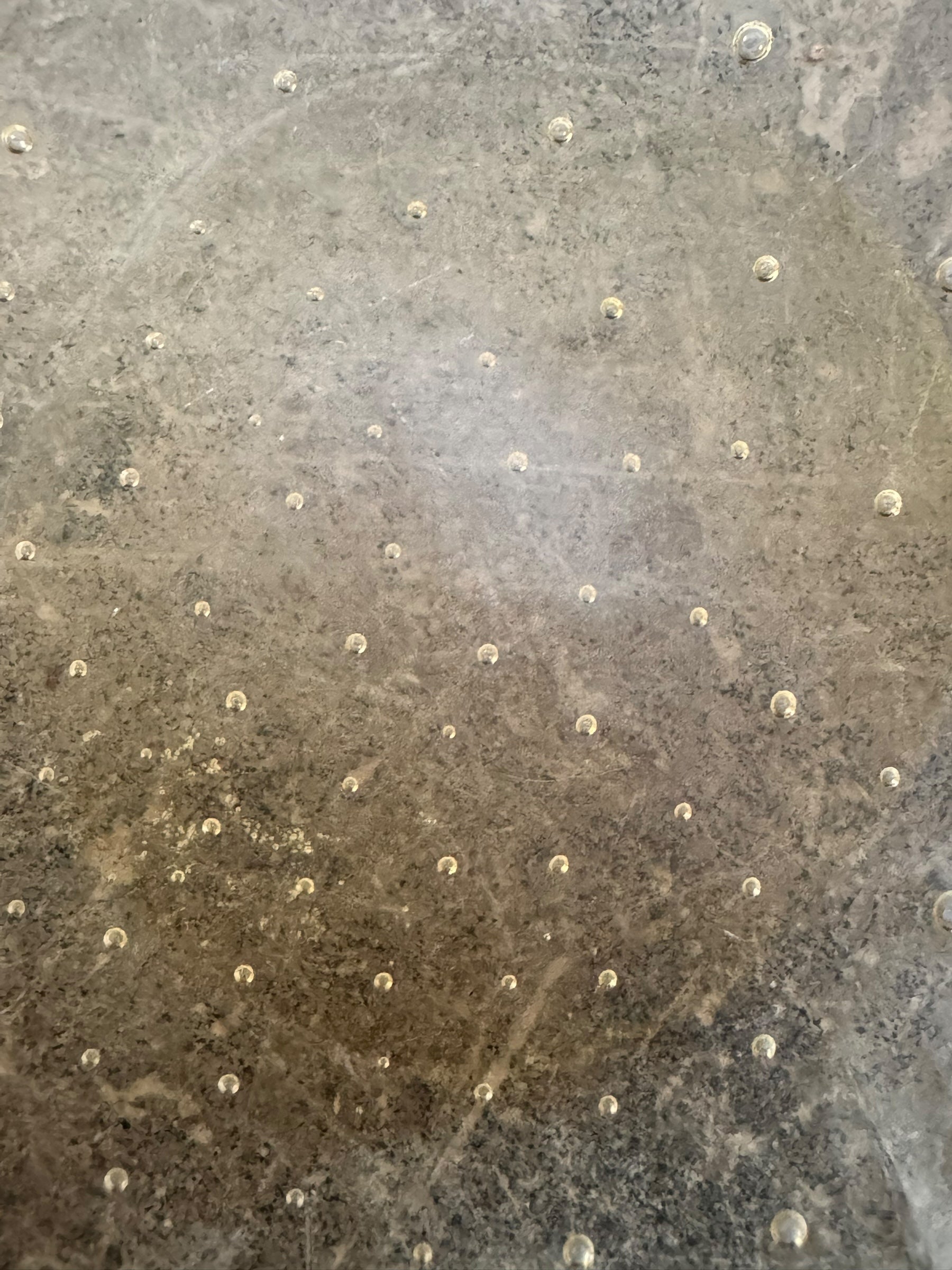 Scalloped amber yellow art glass ashtray with controlled bubbles