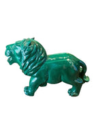Polished Malachite Lion on Wooden Stand 
Malachite Sculpture with Stand for Decor 
Malachite Lion Art on Display Stand 
Powerful Malachite Lion Sculpture - Design Object 
Geometric Malachite Sculpture - Lion
Striking Malachite Animal Sculpture: Lion 

