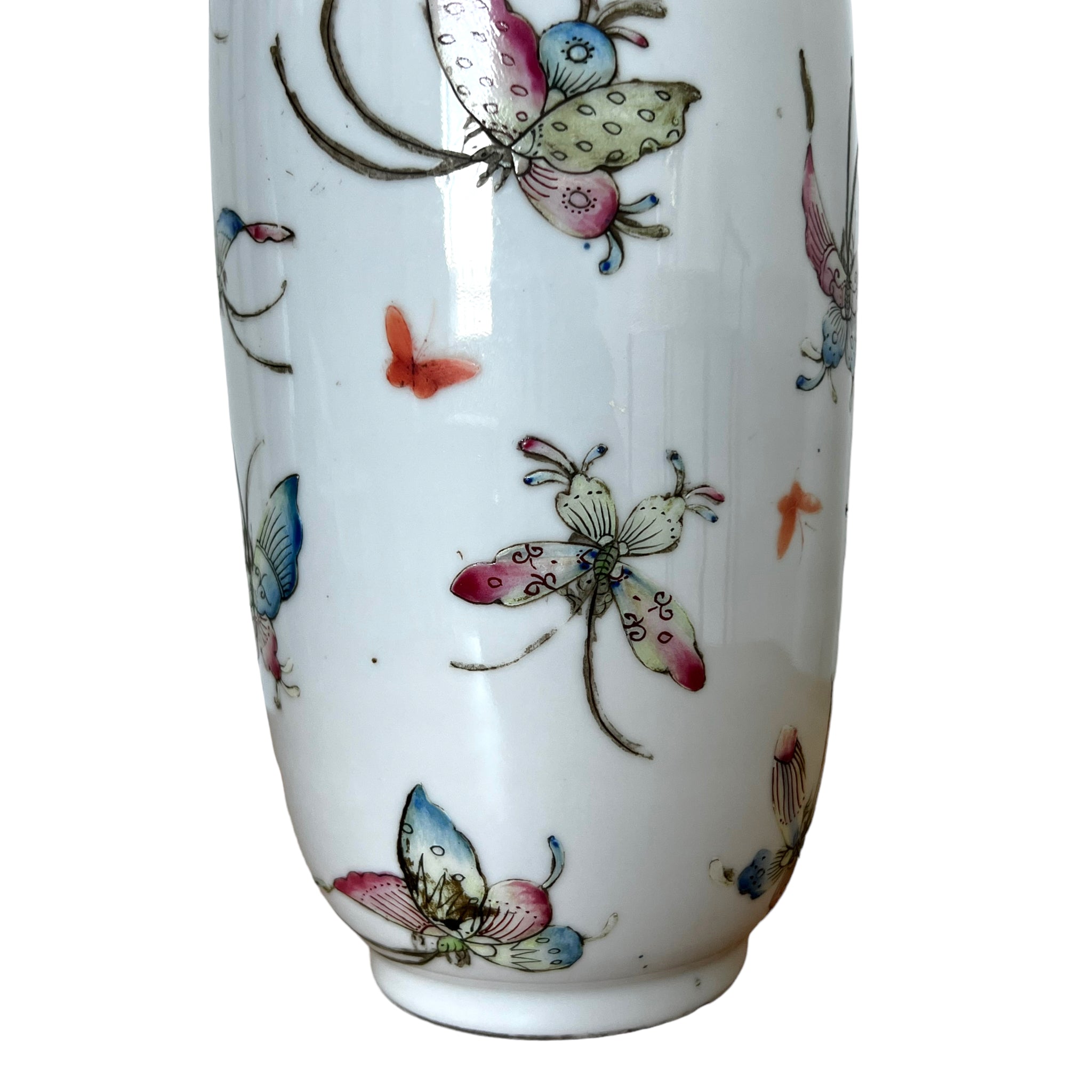 Qing Dynasty Butterfly Porcelain Vase (1796-1820) – ByCloudia