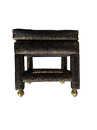 upholstered

Stool

small bench

silk

Postmodern

post modern

ottoman

living room

foot stool

fabric

black and gold

parson ottoman

small ottoman

rolling ottoman

rolling foot stool

rolling stool

vintage rolling parson stool

postmodern otttoman

postmodern foot stool

black silk ottoman

80's Postmodern Parsons Style Upholstered Ottoman