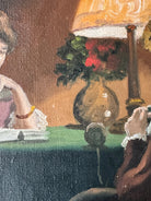 Gold Framed Oil on Canvas - Ladies of Leisure, Gold Frame, Oil Paint, Ladies of Leisure, Portrait, Canvas, Aage Jessen
