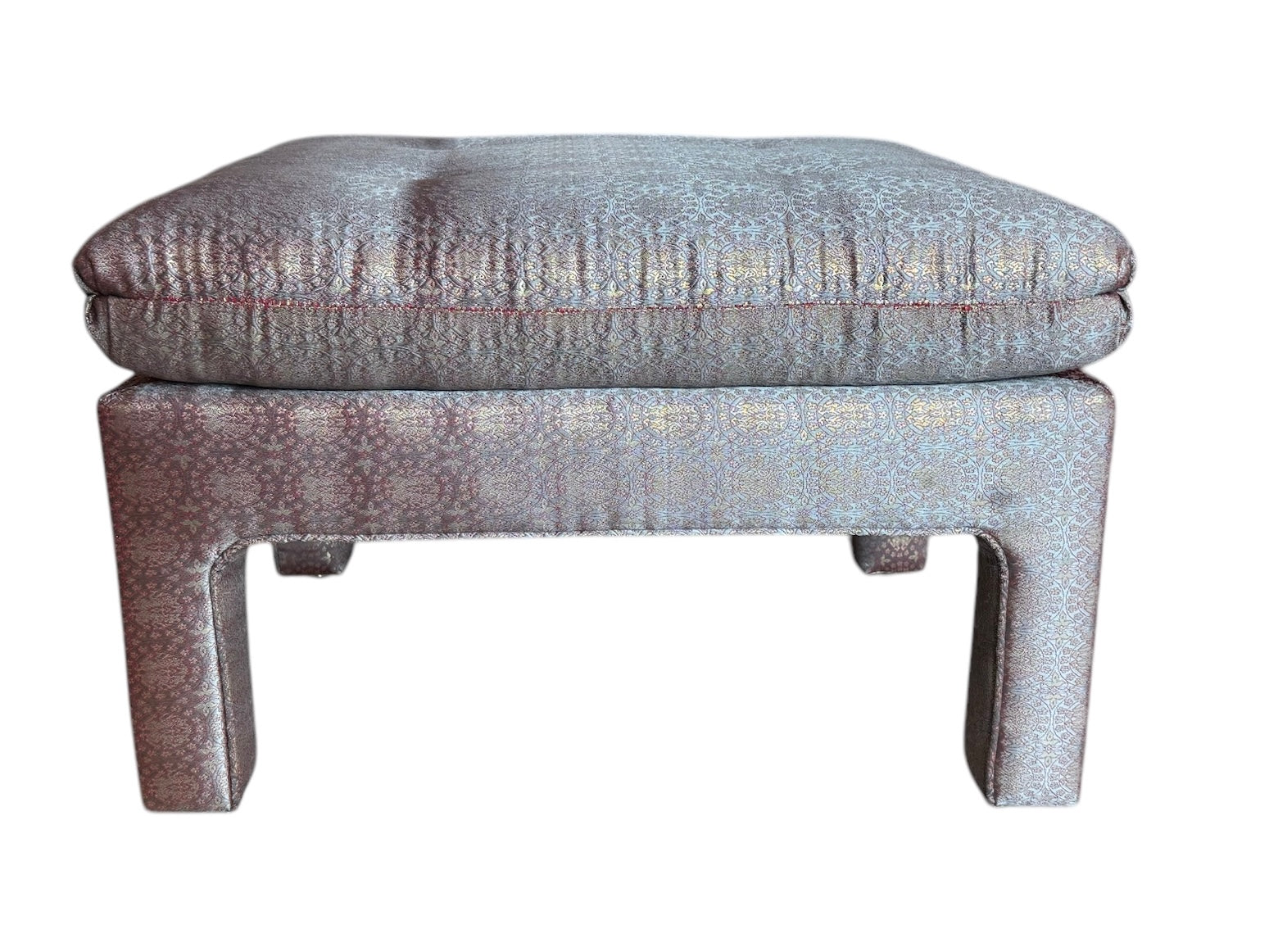Vintage

upholstered

Stool

silk

pink

ottoman

mid century modern

Mid century

foot stool

flowers

fabric

bench

1960s

Pink Parson Ottoman

Parson Ottoman

Silk Pink Parson Ottoman

pink silk ottoman

silk stool

vintage stool austin

vintage ottoman