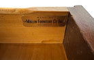 Mid Century Desk, Mid Century, Desk, Tapered Legs, Morris C. Mallin, Mallin Furniture Co., Walnut Veneer, black enameled metal, sleek, corporate, modernist
