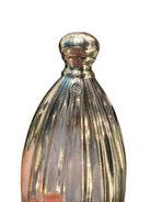 A silver corkscrew and a matching silver bottle opener, both featuring fluted, oval-shaped handles. The set is identified as a Spanish Silver (925) bar/cocktail set by Pedro Duran Morales, circa 1950