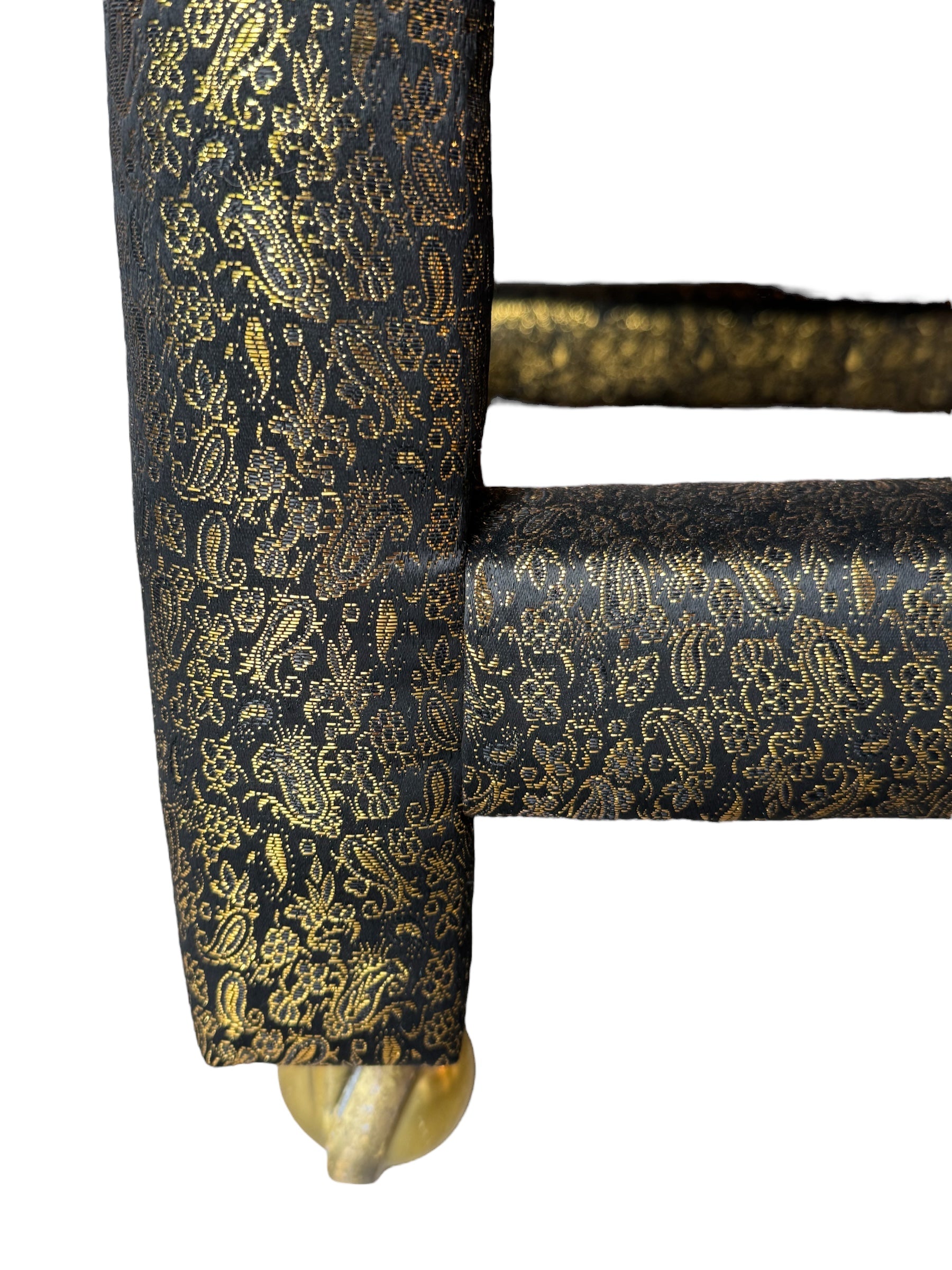 upholstered

Stool

small bench

silk

Postmodern

post modern

ottoman

living room

foot stool

fabric

black and gold

parson ottoman

small ottoman

rolling ottoman

rolling foot stool

rolling stool

vintage rolling parson stool

postmodern otttoman

postmodern foot stool

black silk ottoman

80's Postmodern Parsons Style Upholstered Ottoman