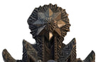 Pair of Art Deco sconces, circa 1930, in cast metal with geometric designs, professionally rewired