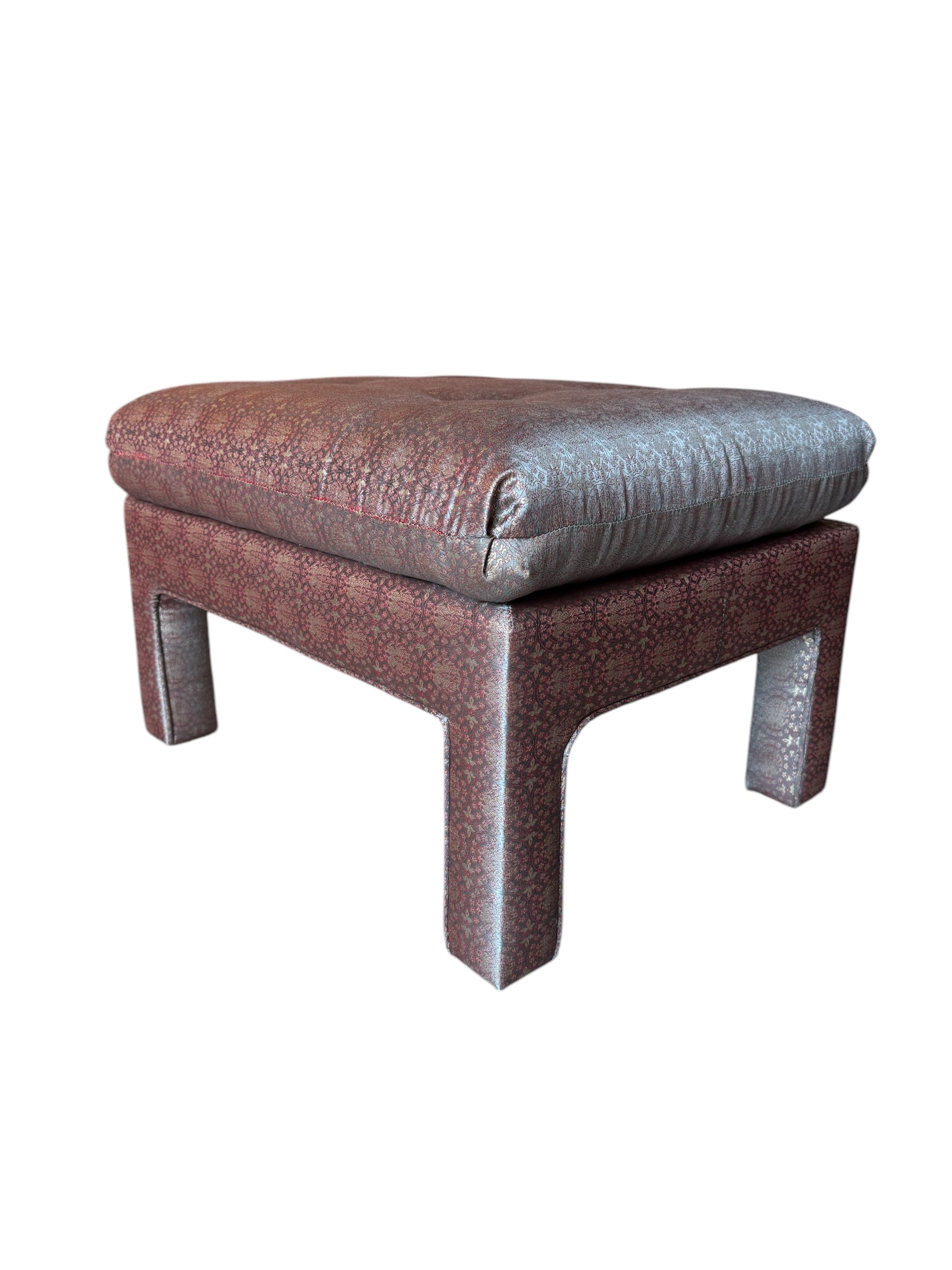 Vintage

upholstered

Stool

silk

pink

ottoman

mid century modern

Mid century

foot stool

flowers

fabric

bench

1960s

Pink Parson Ottoman

Parson Ottoman

Silk Pink Parson Ottoman

pink silk ottoman

silk stool

vintage stool austin

vintage ottoman