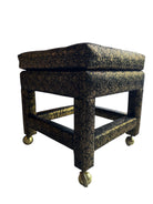 upholstered

Stool

small bench

silk

Postmodern

post modern

ottoman

living room

foot stool

fabric

black and gold

parson ottoman

small ottoman

rolling ottoman

rolling foot stool

rolling stool

vintage rolling parson stool

postmodern otttoman

postmodern foot stool

black silk ottoman

80's Postmodern Parsons Style Upholstered Ottoman
