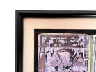 Framed mixed media artwork, 'No. 5' by Sherwin Skynear, 2000. Features abstract textured panels resembling an open book with a gray, white, and subtle colored palette.