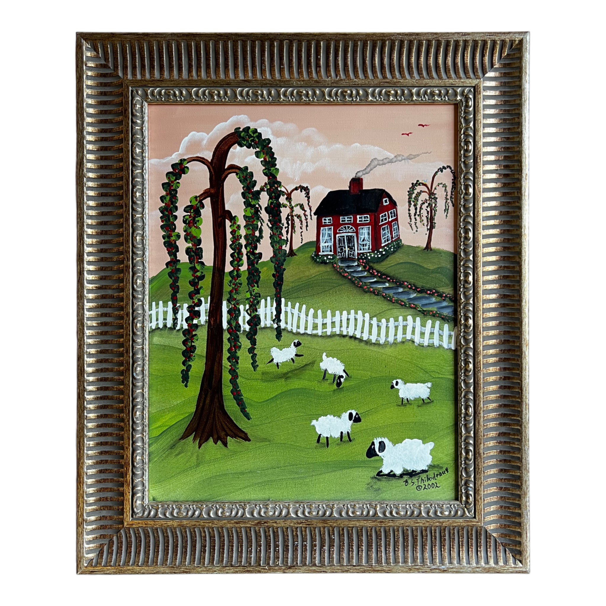wall art

Vintage

trees

sheep

Painting

original art

Home

Green

folk art

Barbara Thibodeaux

Art

Animals

american

acrylic painting

2000s

Landscape