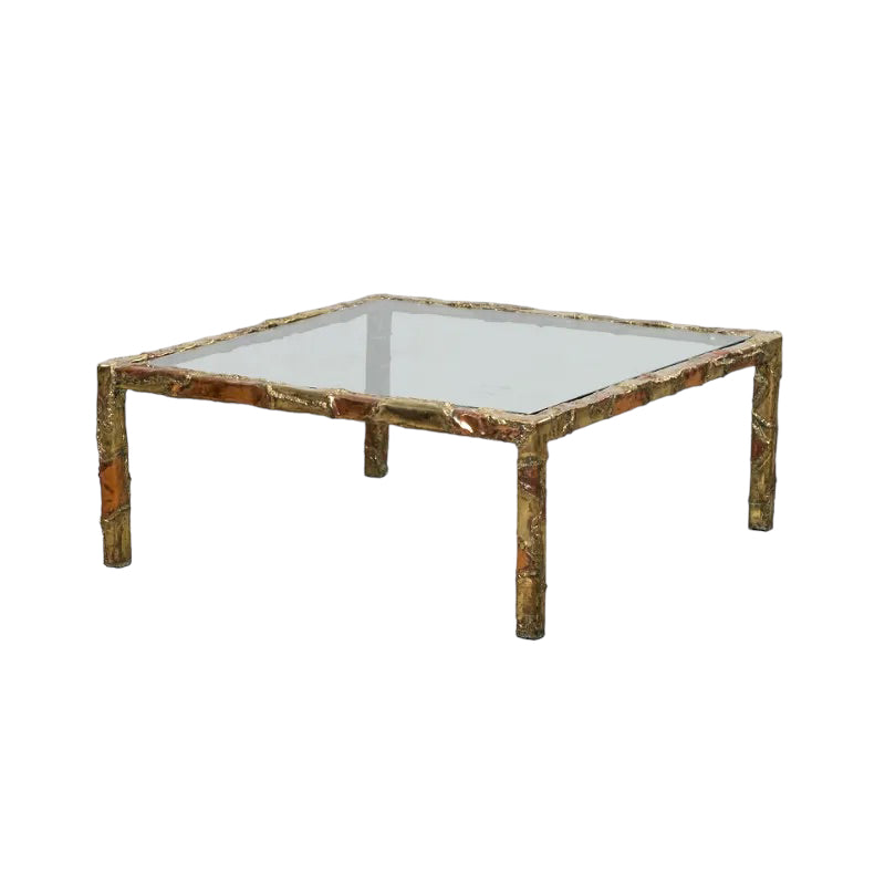 tabletop

table base

Table

Steel

smoked glass

Silas Seandel

Side table

metallic

Metal

living room

Living

Home

glass top

Glass

Copper

Coffee table

Brutalist

Brass

1970s

